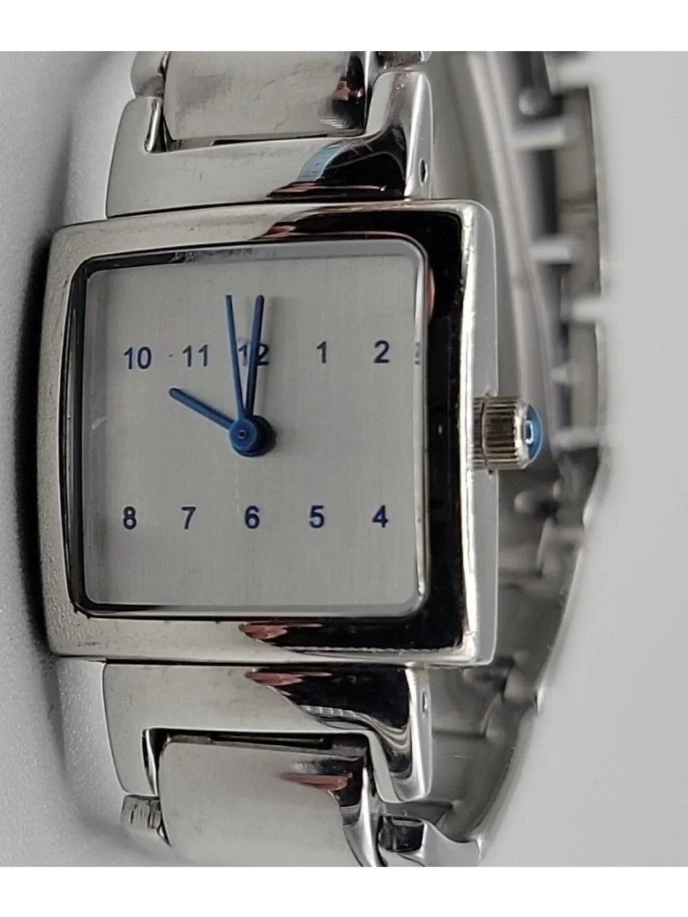Vintage Android USA OKO Designs Square Silver Tone Women's Watch 22mm 6.5